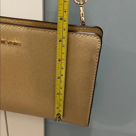 Michael Kors Metallic Gold Crossbody Bag - Picture 9 of 9